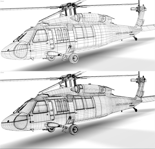 3ds max uh60 blackhawk helicopter - UH-60 Blackhawk by Eric.Levi