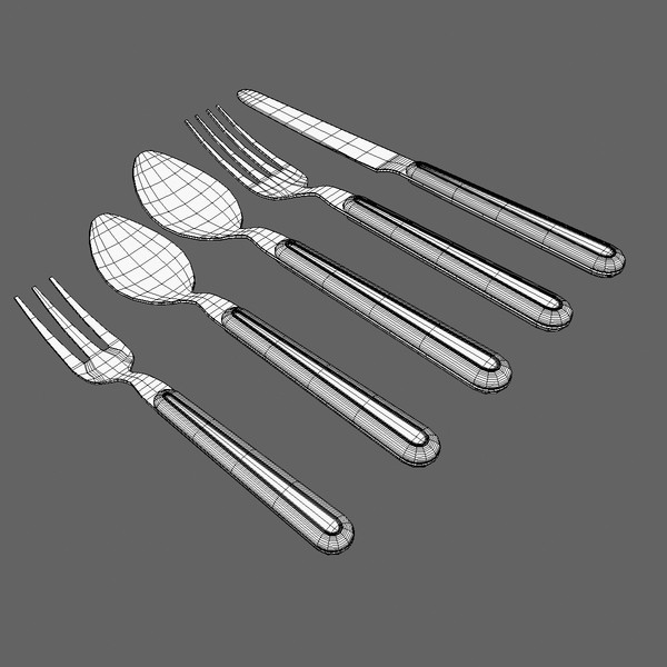 3ds max silverware set - Silverware Set by Tschirner