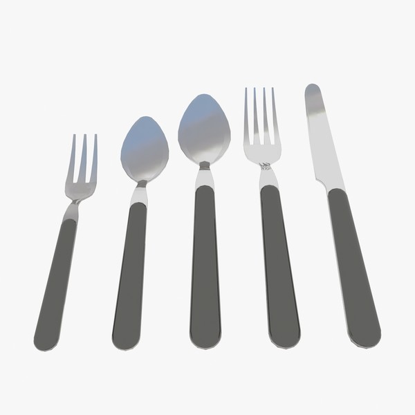 3ds max silverware set - Silverware Set by Tschirner