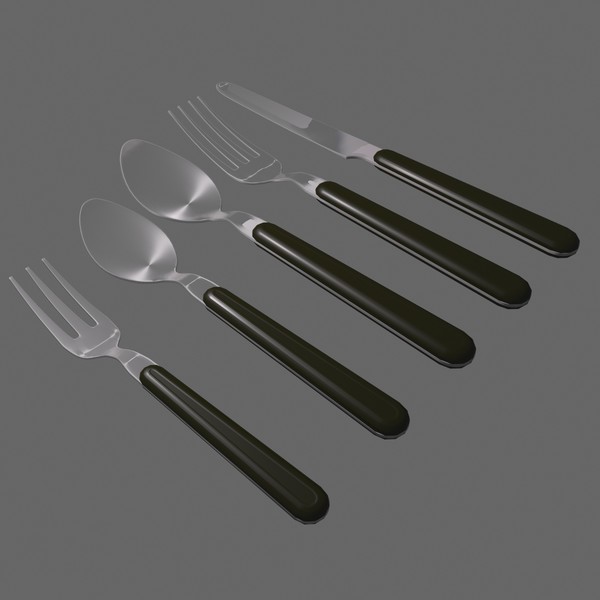 3ds max silverware set - Silverware Set by Tschirner