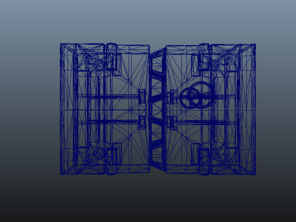fbx doors opened games - SciFi Doors by elijah3d