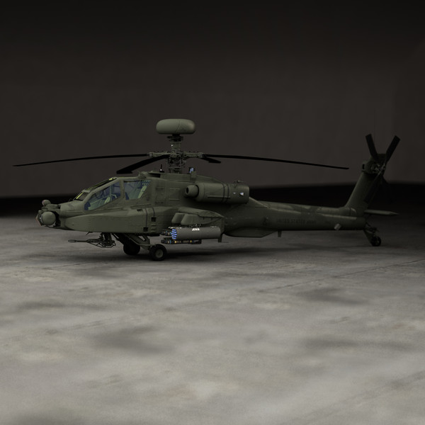 apache longbow helicopter 3d model - Apache Longbow Helicopter by Pekdemir