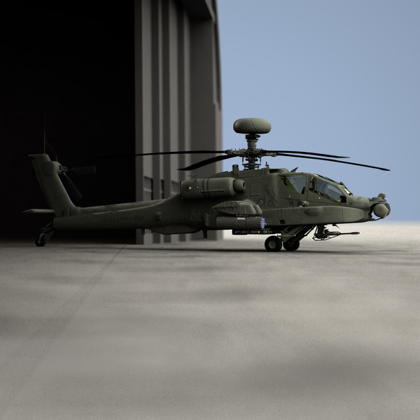 apache longbow helicopter 3d model - Apache Longbow Helicopter by Pekdemir