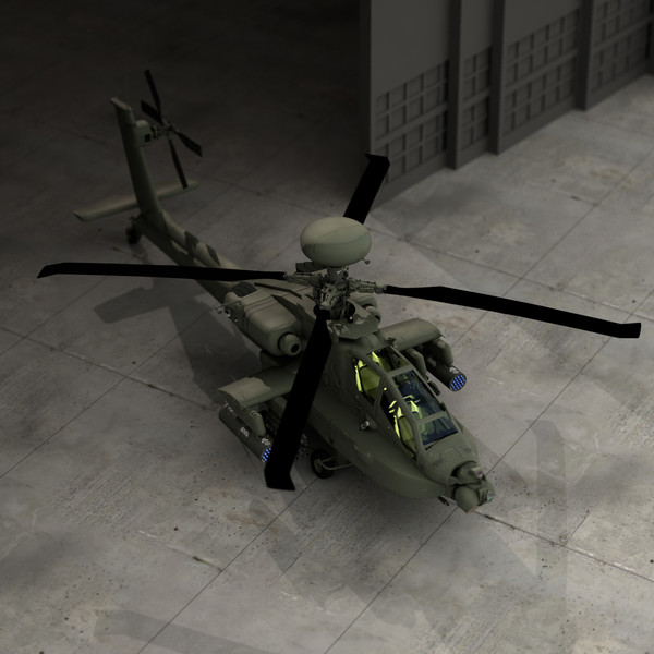 apache longbow helicopter 3d model - Apache Longbow Helicopter by Pekdemir