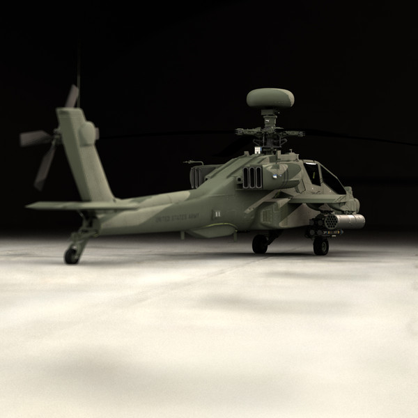 apache longbow helicopter 3d model - Apache Longbow Helicopter by Pekdemir