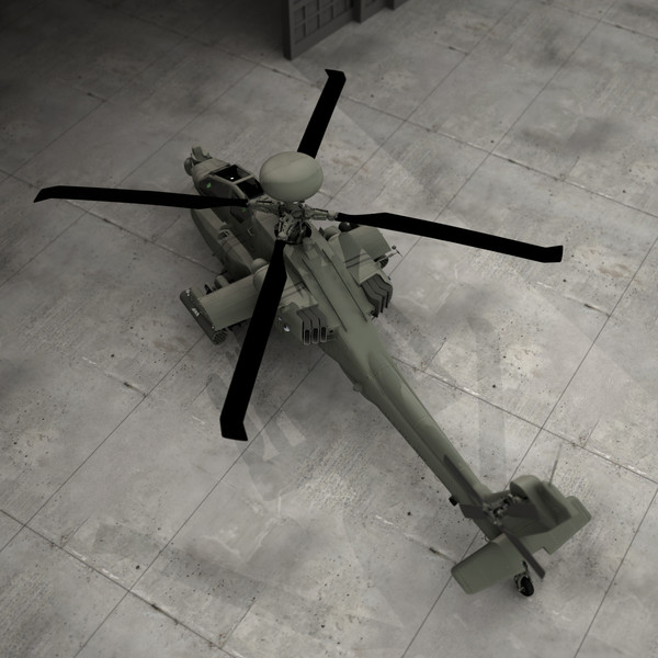 apache longbow helicopter 3d model - Apache Longbow Helicopter by Pekdemir