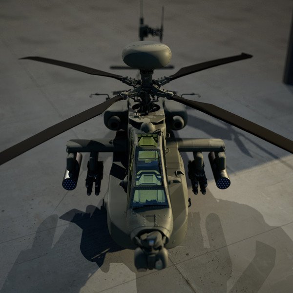 apache longbow helicopter 3d model - Apache Longbow Helicopter by Pekdemir