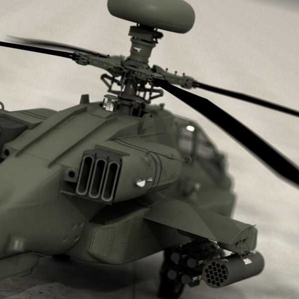 apache longbow helicopter 3d model - Apache Longbow Helicopter by Pekdemir