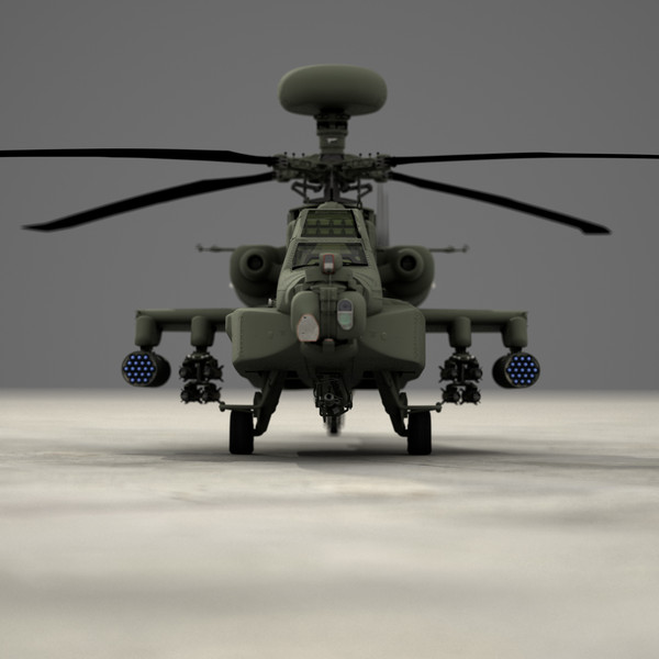 apache longbow helicopter 3d model - Apache Longbow Helicopter by Pekdemir