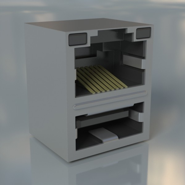 3ds max ethernet jack - Ethernet Jack by Joel Gafford