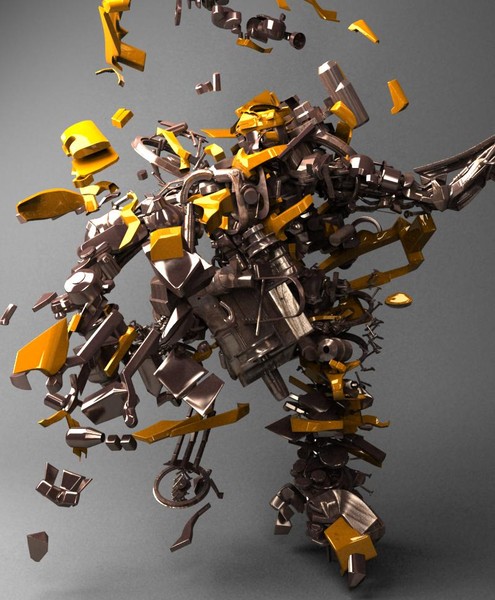 3d model robot parts - Robot Parts by dentonvanzan