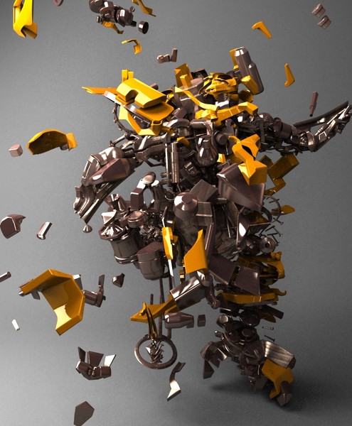 3d model robot parts - Robot Parts by dentonvanzan