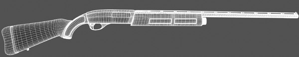 3d pump action shotgun - Pump action shotgun by ignisfatuus