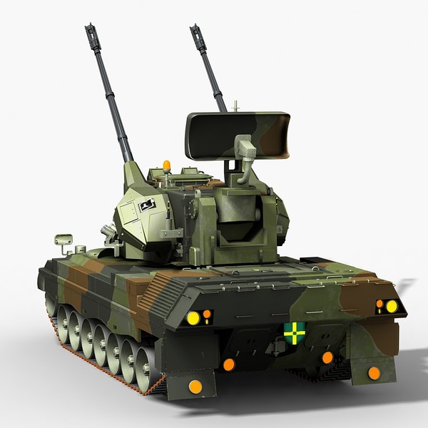 3d modern gepard 35mm anti model - Gepard 35mm AntiAerian system by Sandu_Bublic