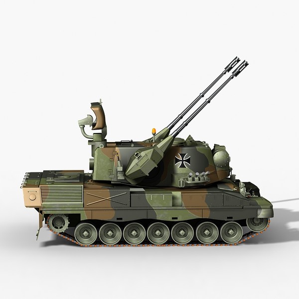 3d modern gepard 35mm anti model - Gepard 35mm AntiAerian system by Sandu_Bublic