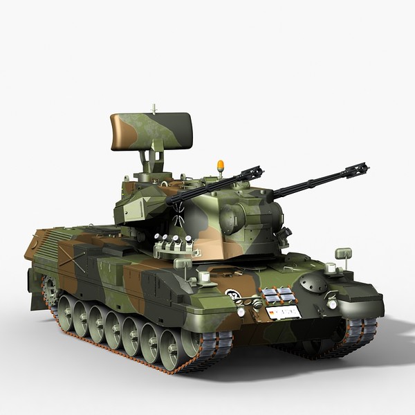 3d modern gepard 35mm anti model - Gepard 35mm AntiAerian system by Sandu_Bublic