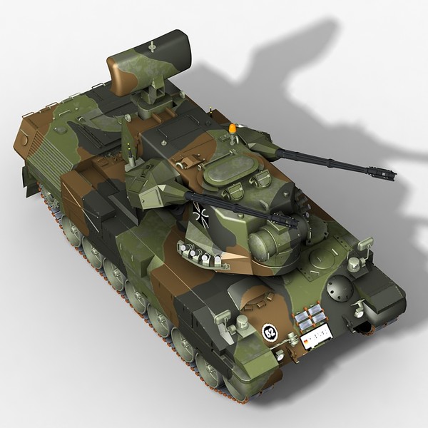 3d modern gepard 35mm anti model - Gepard 35mm AntiAerian system by Sandu_Bublic
