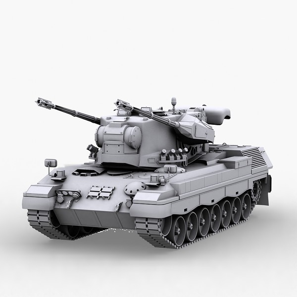 3d modern gepard 35mm anti model - Gepard 35mm AntiAerian system by Sandu_Bublic