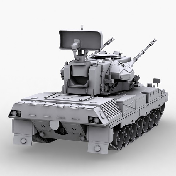 3d modern gepard 35mm anti model - Gepard 35mm AntiAerian system by Sandu_Bublic
