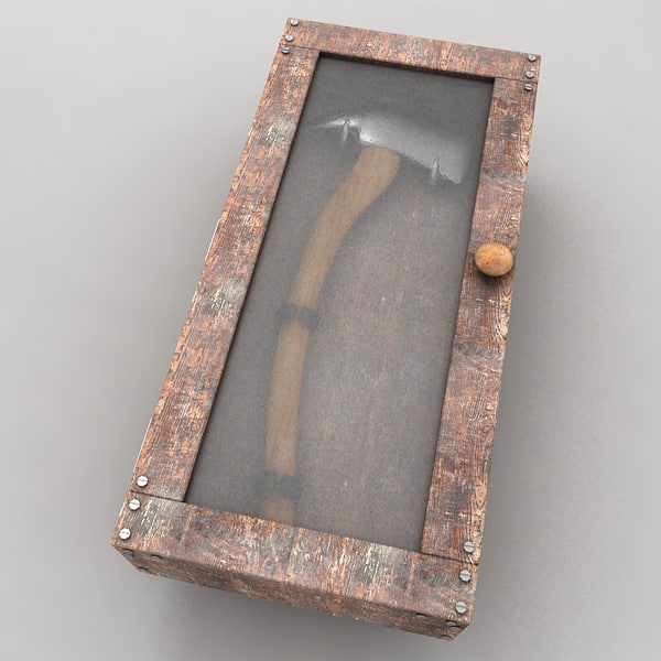 3d axe cabinet - fire axe... by Litarvan