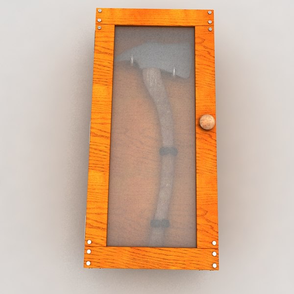 3d axe cabinet - fire axe... by Litarvan