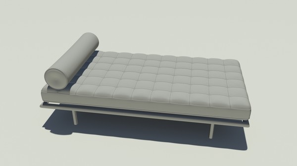 free x model barcelona day bed - Barcelona_Daybed_OBJ by jmccurry3d