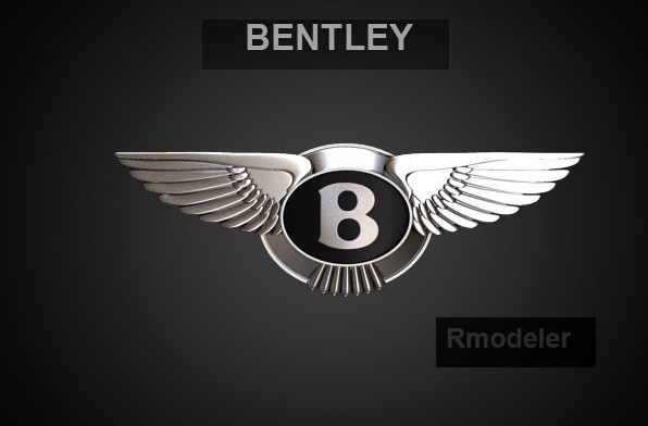 logo bentley 3d obj - Bentley 3d Logo by Serega Rozhnov