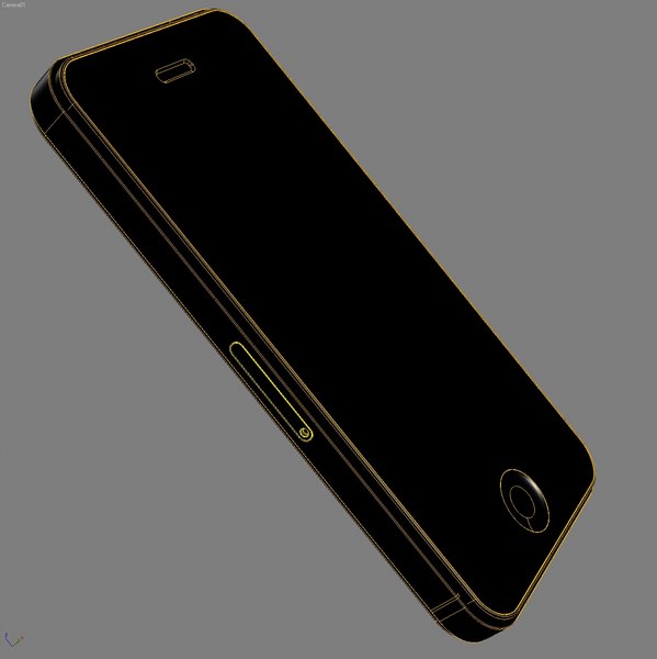 mobile phone apple iphone 3d model - Mobile Phone APPLE IPhone4.MAX by 3DLocker