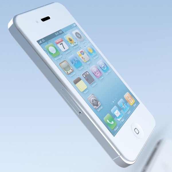 mobile phone apple iphone 3d model - Mobile Phone APPLE IPhone4.MAX by 3DLocker