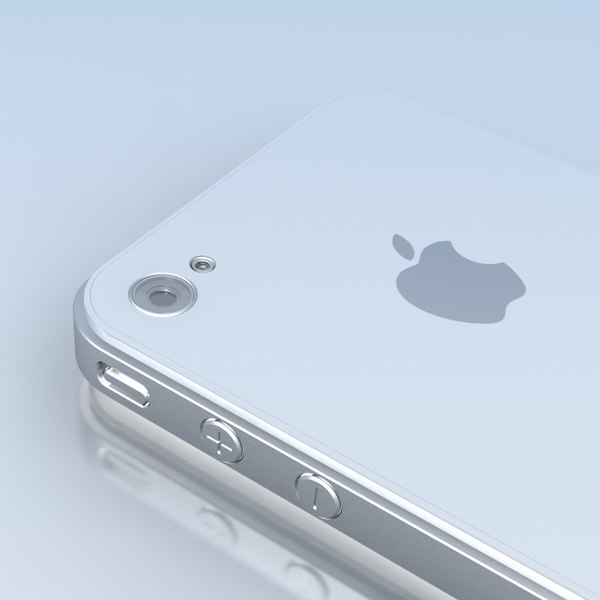 mobile phone apple iphone 3d model - Mobile Phone APPLE IPhone4.MAX by 3DLocker