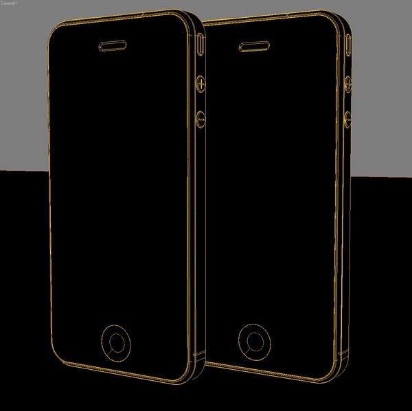 mobile phone apple iphone 3d model - Mobile Phone APPLE IPhone4.MAX by 3DLocker