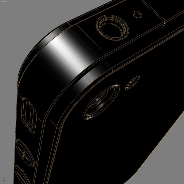 mobile phone apple iphone 3d model - Mobile Phone APPLE IPhone4.MAX by 3DLocker