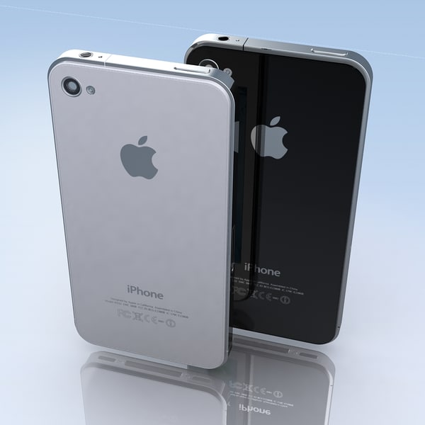 mobile phone apple iphone 3d model - Mobile Phone APPLE IPhone4.MAX by 3DLocker