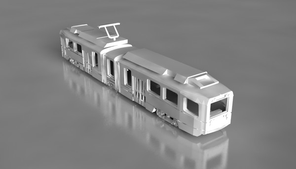 free rapid prototyping 3d model - tram by marilin82