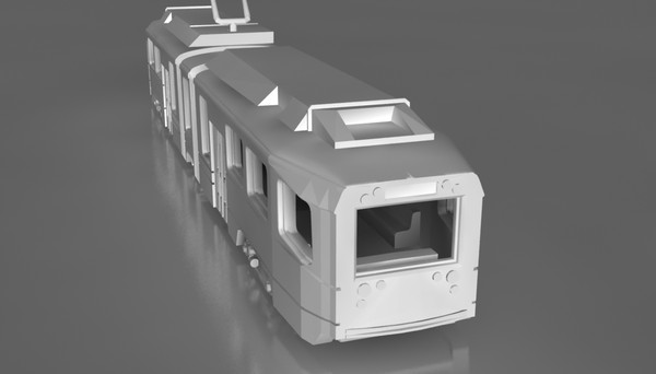 free rapid prototyping 3d model - tram by marilin82
