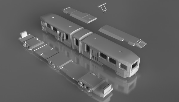 free rapid prototyping 3d model - tram by marilin82