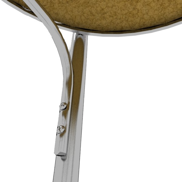 3d diner table chairs model - Diner Style Table by Jessup3D
