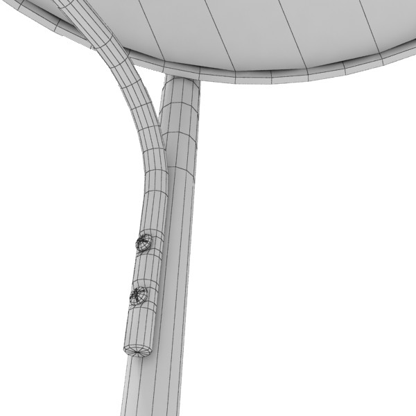 3d diner table chairs model - Diner Style Table by Jessup3D