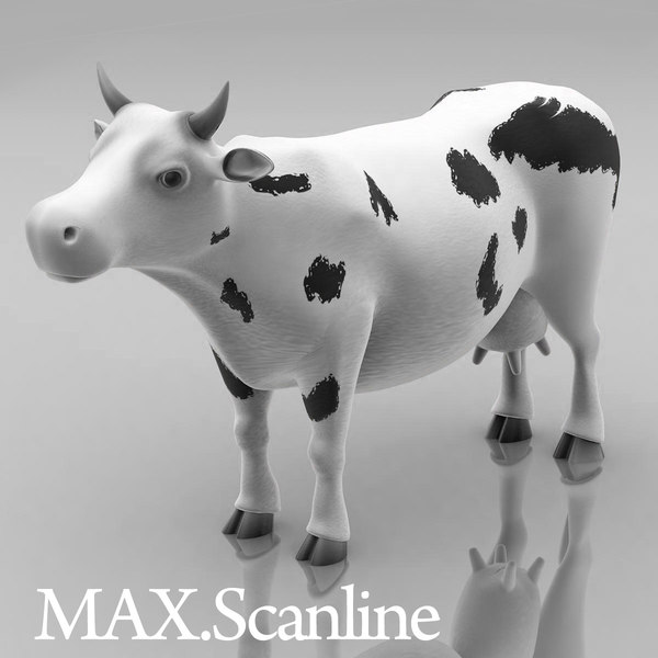 cow animation 3d 3ds - Animal.Cow.MAX.MF by 3DLocker