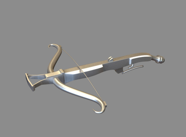 crossbow bow obj - Crossbow by dentonvanzan