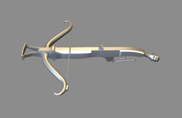 crossbow bow obj - Crossbow by dentonvanzan