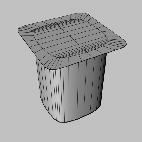 3d model yogurt food - Yogurt by mostlysquare