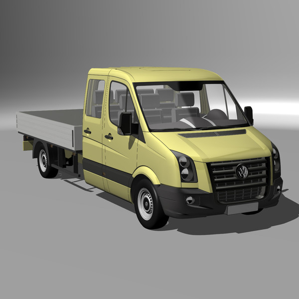 crafter crewcab ml 3d obj - VW Crafter Crewcab ML by DreiDe