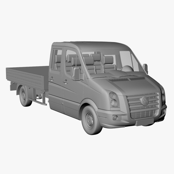 crafter crewcab ml 3d obj - VW Crafter Crewcab ML by DreiDe