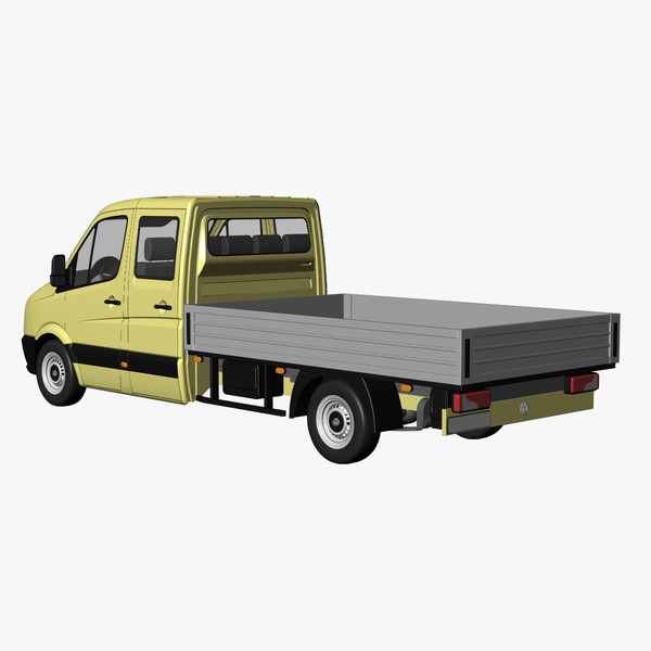crafter crewcab ml 3d obj - VW Crafter Crewcab ML by DreiDe