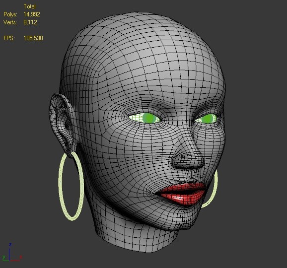 female head 3d max - woman head by Panait George Dorin