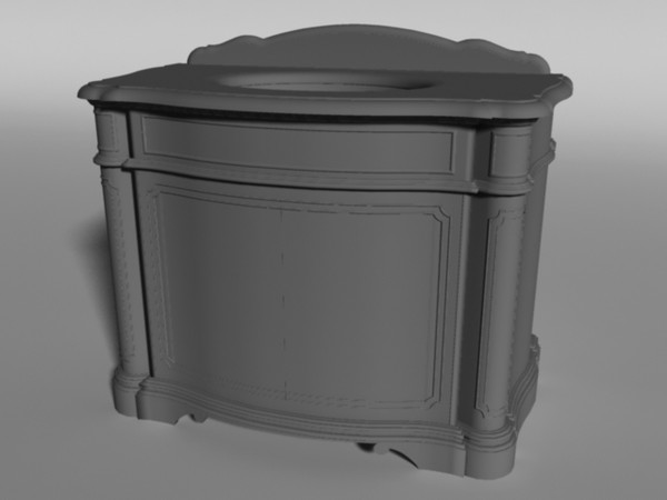 3d renaissance washbasins model - Renaissance set of washbasins by marco_c