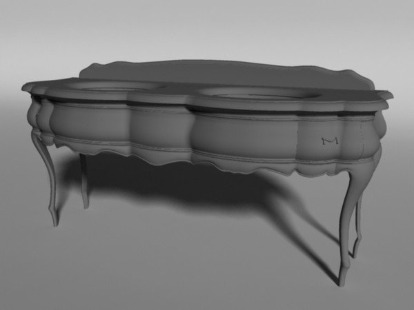3d renaissance washbasins model - Renaissance set of washbasins by marco_c