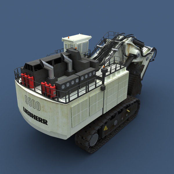 liebherr r9800 max - Liebherr R9800 by platinum3dmodels