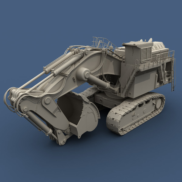 liebherr r9800 max - Liebherr R9800 by platinum3dmodels